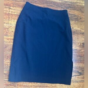 Ann Taylor Navy Blue Pencil Skirt
